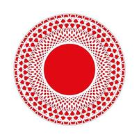 mandala design with abstract shape vector