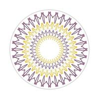 mandala design with abstract shape vector