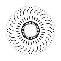mandala design with abstract shape. black and white vector. ornament and decoration motif concept. template for wallpaper, patterns, carpet, textile and seamless vector