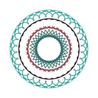 diseño de mandala con forma abstracta vector