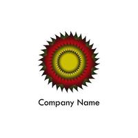 company logo with abstract shape vector