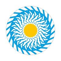 mandala design with abstract shape vector