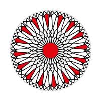 mandala design with abstract shape vector