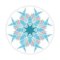 mandala design with abstract shape vector