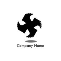 company logo with abstract shape vector