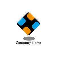 company logo with abstract shape vector