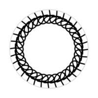 mandala design with abstract shape. black and white vector. ornament and decoration motif concept. template for wallpaper, patterns, carpet, textile and seamless vector
