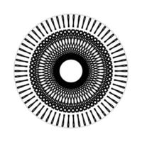 mandala design with abstract shape. black and white vector. ornament and decoration motif concept. template for wallpaper, patterns, carpet, textile and seamless vector