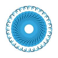 mandala design with abstract shape vector
