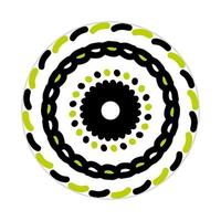 mandala design with abstract shape vector