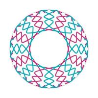 mandala design with abstract shape vector