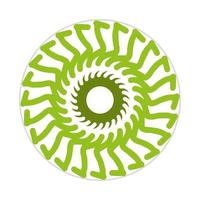 mandala design with abstract shape vector