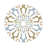 mandala design with abstract shape vector