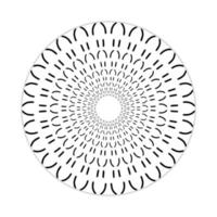 diseño de mandala con forma abstracta vector