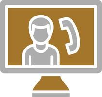 Video Call Icon Style vector