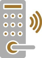 Smart Lock Icon Style vector