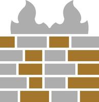 Firewall Icon Style vector