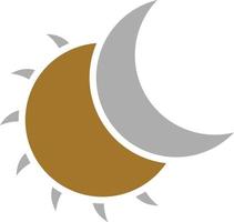 estilo de icono de eclipse vector