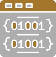 Binary Code Icon Style vector
