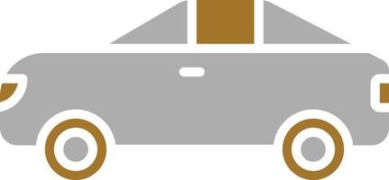 estilo de icono de coche de monorraíl pequeño vector