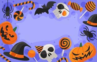 Cute Happy Halloween Background vector