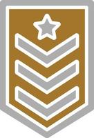 Army Chevron Icon Style vector