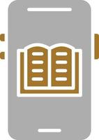 Mobile Ebook Icon Style vector