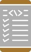 Mobile Coding Icon Style vector