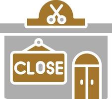 Close Shop Icon Style vector