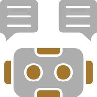 Chat Bot Icon Style vector