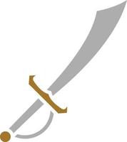 Pirate Knife Icon Style vector