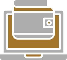 Online Wallet Icon Style vector