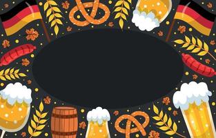 Oktoberfest Element Background Concept vector