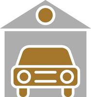 Car Garage Icon Style vector