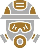 Fireman Mask Icon Style vector