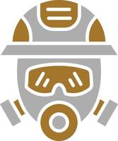 Fireman Mask Icon Style vector