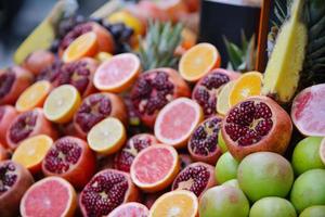 Colorful display of fruits photo