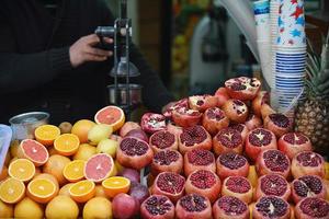 Colorful display of fruits photo