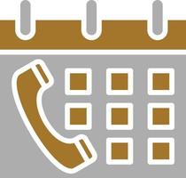 Schedule Call Icon Style vector