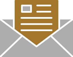 Newsletter Icon Style vector