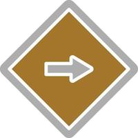 One Way Icon Style vector