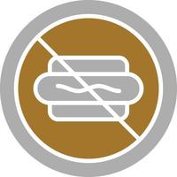No Fast Food Icon Style vector