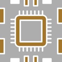 Microprocessor Icon Style vector