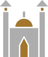 estilo de icono de mezquita vector