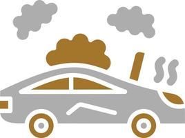 Broken Car Icon Style vector