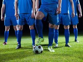 equipo de jugadores de fútbol foto