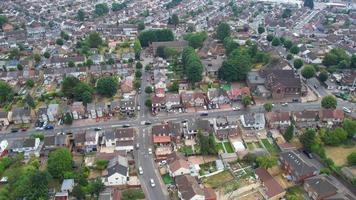 Beautiful Aerial view and high angle footage of Northern Luton City of England UK video