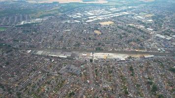 Beautiful Aerial view and high angle footage of Northern Luton City of England UK video