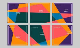 Abstract style of social media background design template for background promotion, banner for your business vector