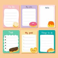 illustration vector Blank reminder paper notes, sticky note pad with tape, memo pad, memo, planner, reminder, message.